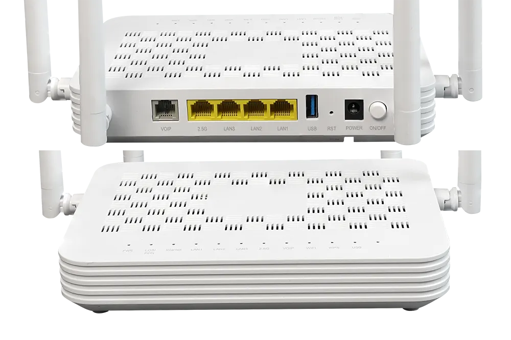 XGPON Wifi6 onu Modem front and interfaces